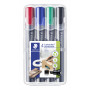 Staedtler Lumocolor 350 huopakynä 4-v sarja 2-5 mm viisto | Euro Toimistotukut Oy