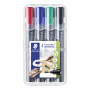 Staedtler Lumocolor 352 huopakynä 4-värin sarja 2 mm pyöreä | Euro Toimistotukut Oy