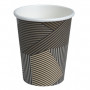 Abena GASTRO-LINE Lines kahvikuppi 24/28cl Ø8cm pahvi ruskea 50kpl | Euro Toimistotukut Oy