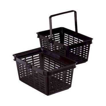 Ostoskori 24,9 x 40 x 30 cm musta | Euro Toimistotukut Oy