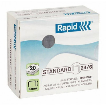 Rapid niitit  Standard 24/6 Galv. (5000) | Euro Toimistotukut Oy
