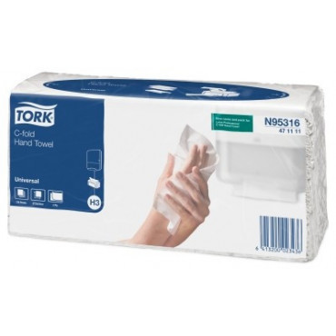 Tork C-fold käsipyyhe H3 Universal luonnonvalkoinen | Euro Toimistotukut Oy